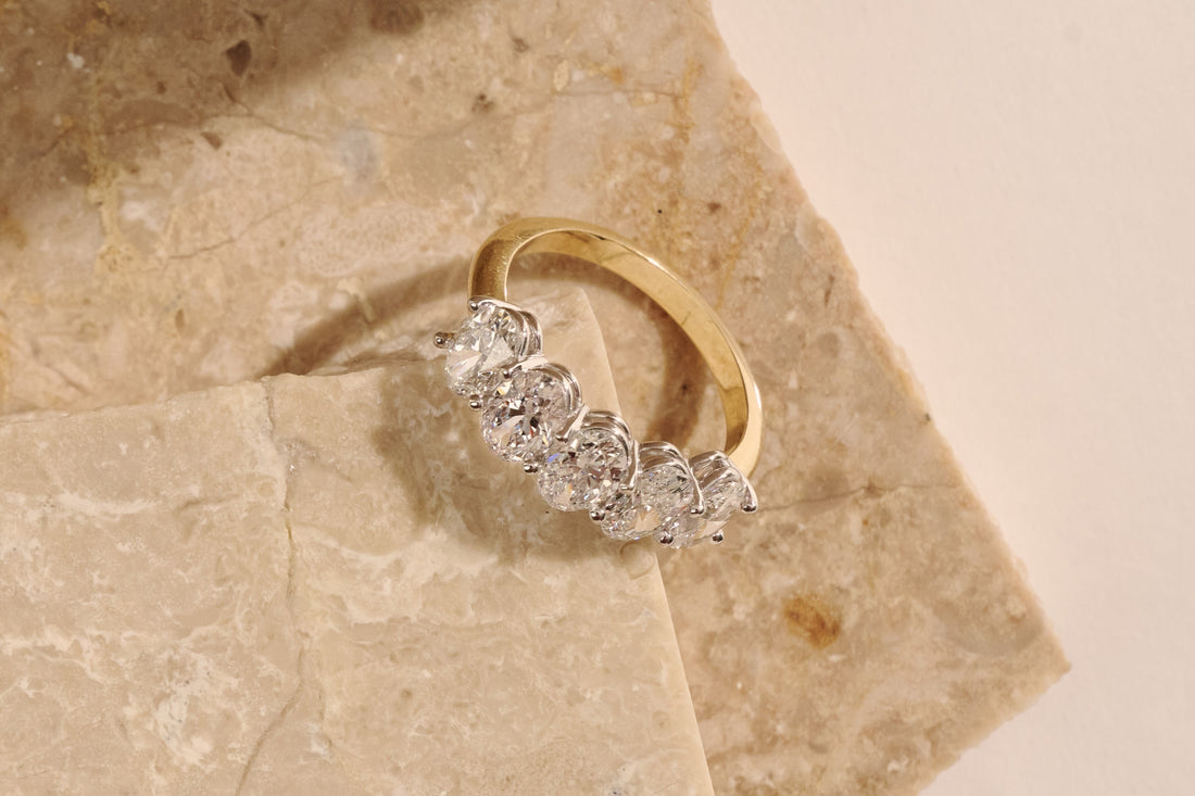 Oval Cut Diamond Five Stone