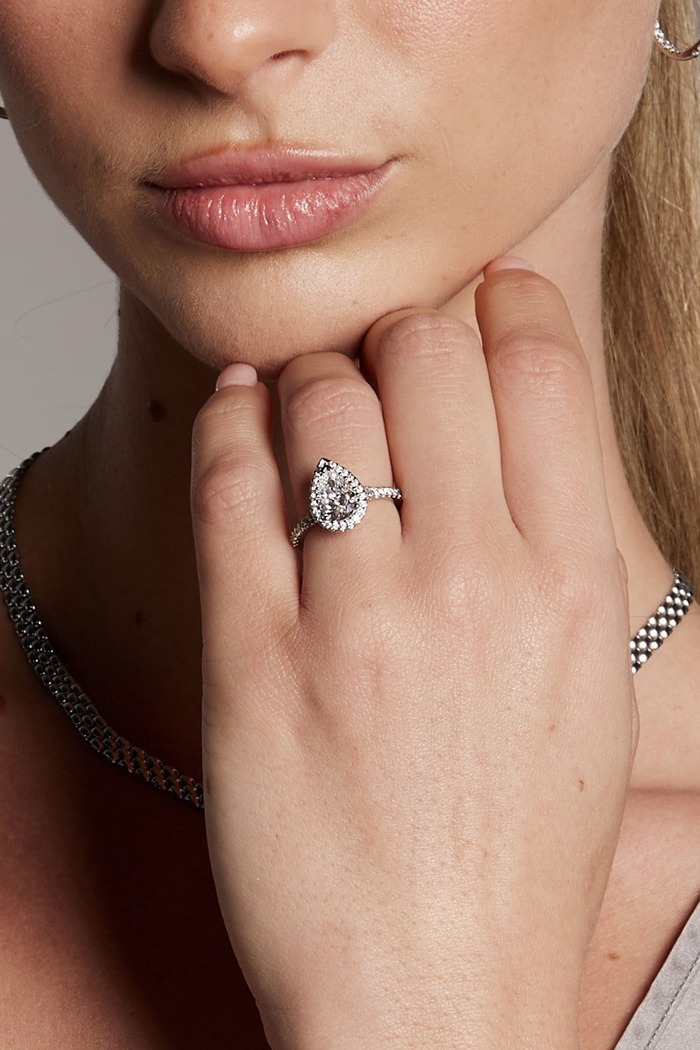 Pear Cut Diamond Engagement Ring