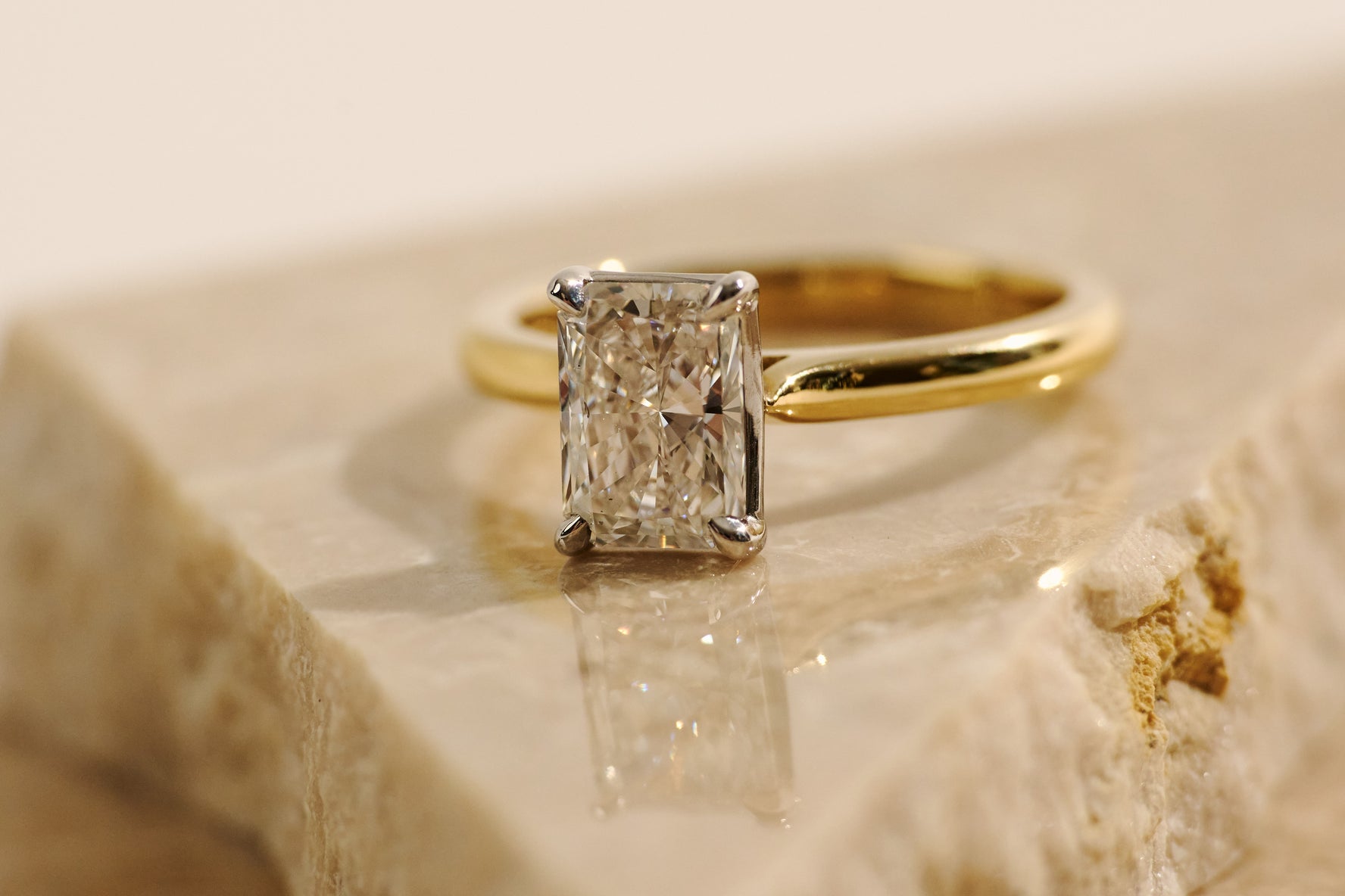 Radiant Cut Diamond Engagement Ring