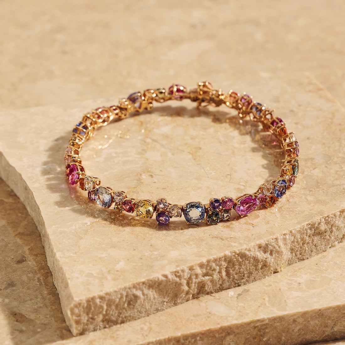 Rainbow Sapphire Bracelet