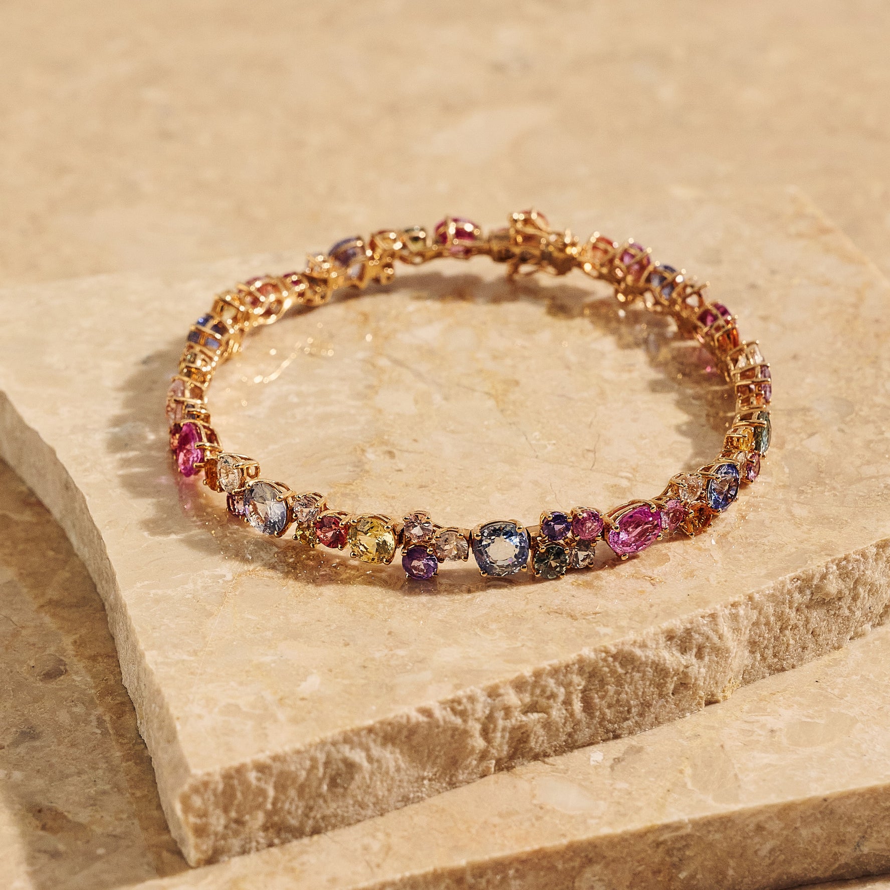 Rainbow Sapphire Bracelet