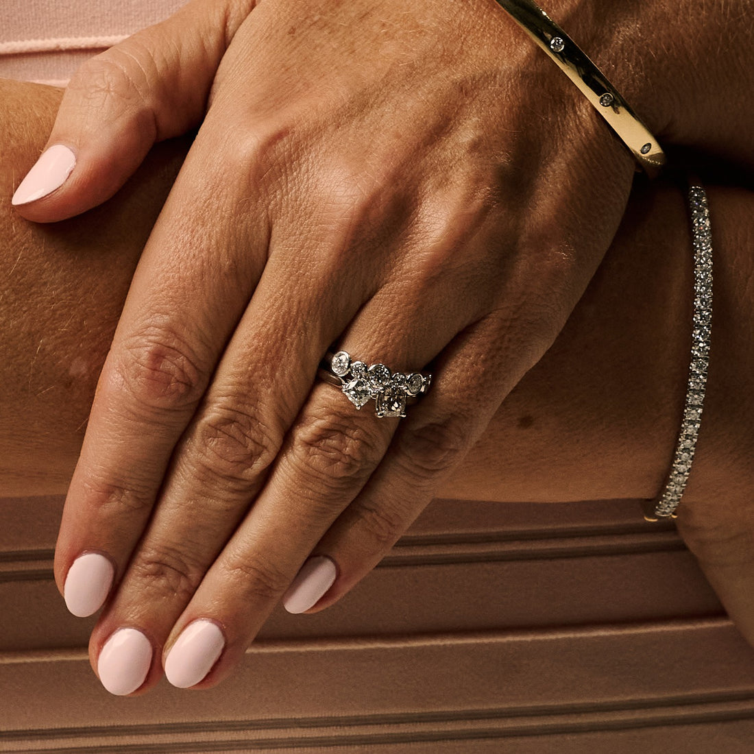 Bezel Set Diamond Band