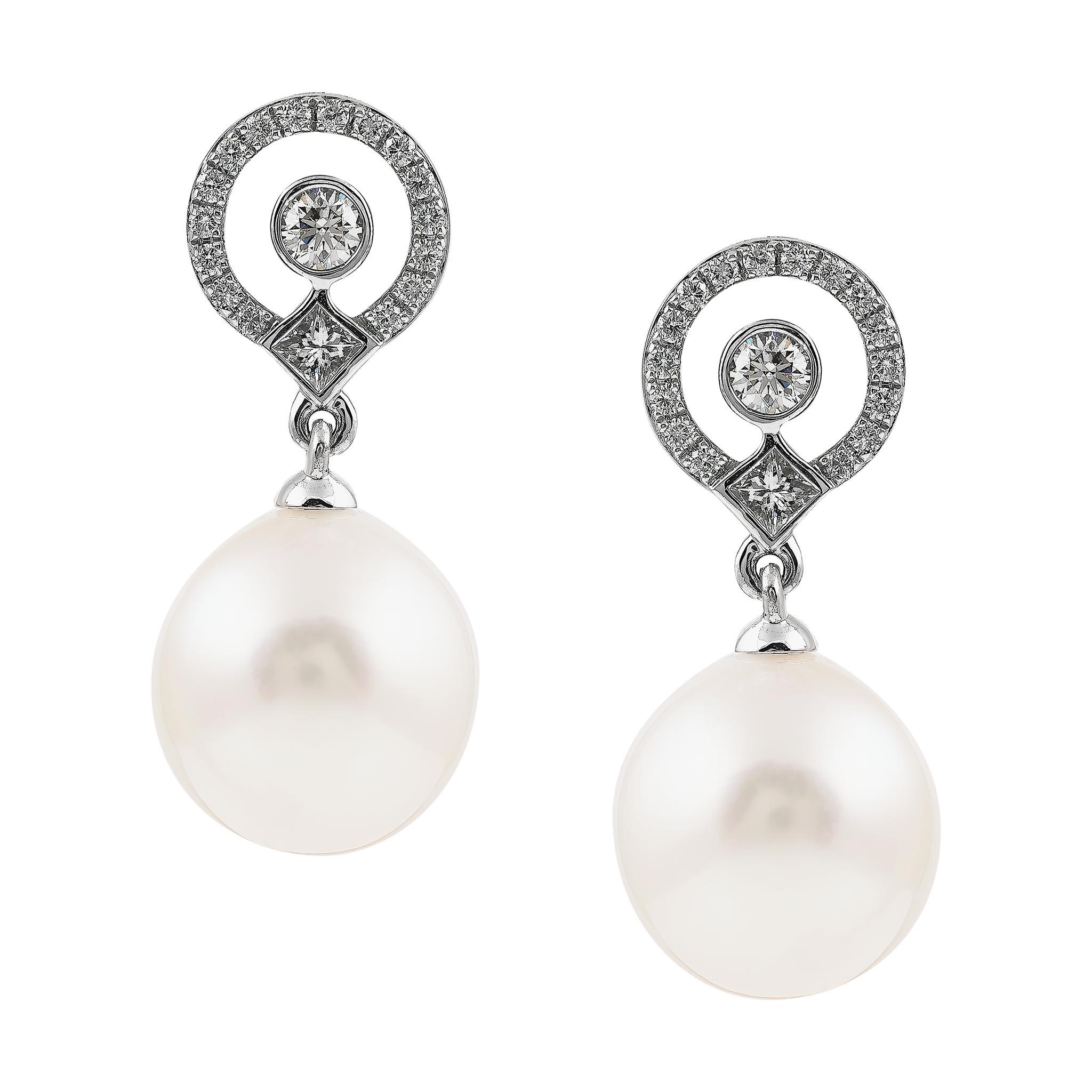 South Sea Pearl Drop Earrings
