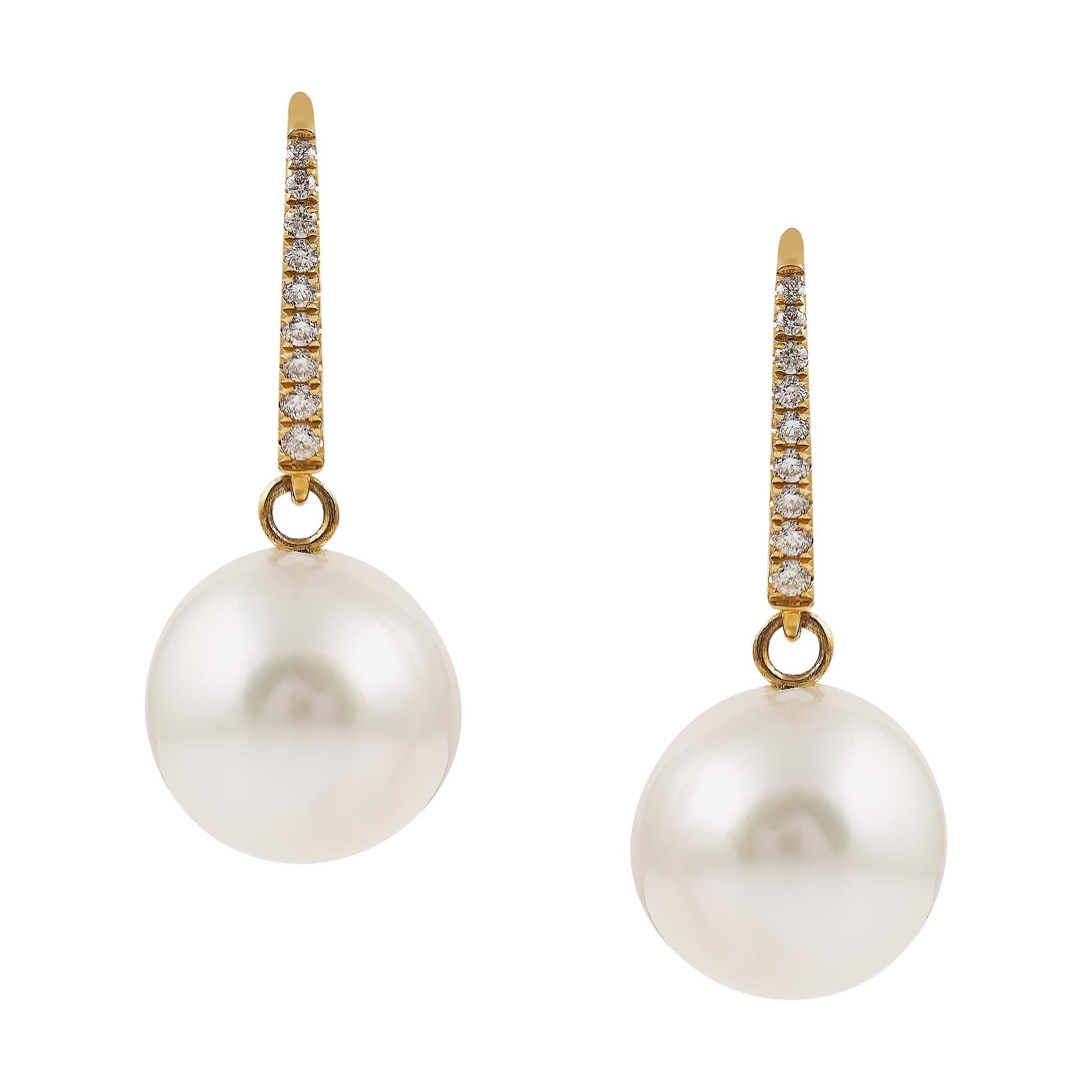 South Sea Pearl Drop Earrings