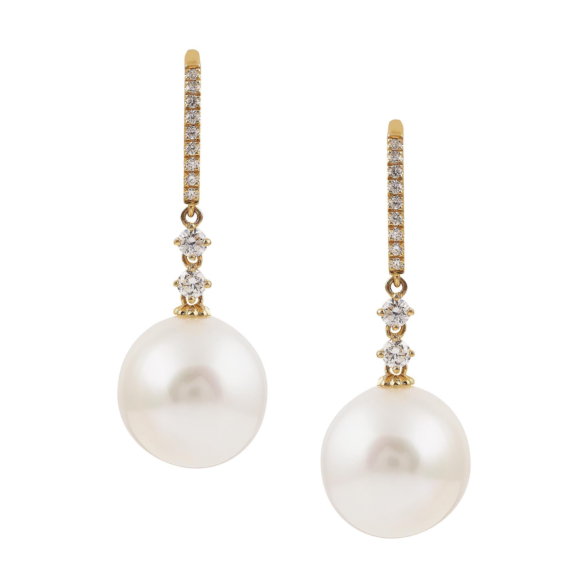 South Sea Pearl Drop Earrings