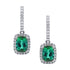 Tourmaline and Diamond drop earrings