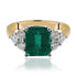 Zambian Emerald and Diamond Ring